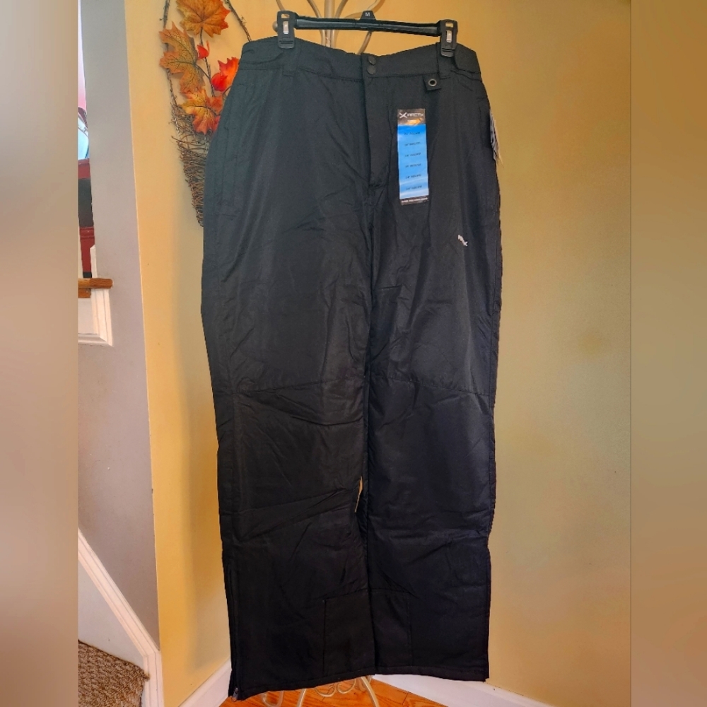 Arctix Men's essential snow ski pants Large 36-38 x 34 inseam Black